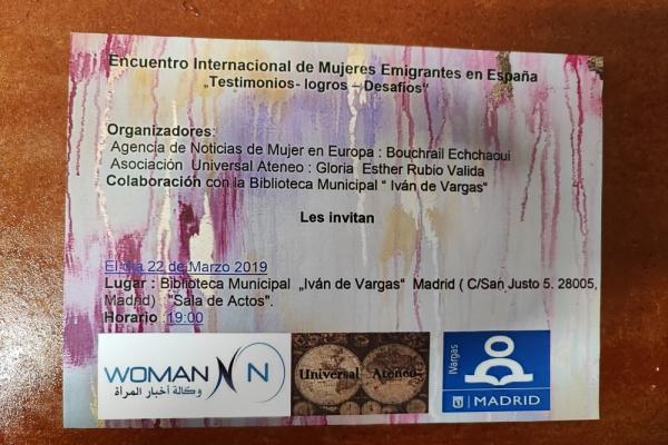 Encuentro Internacional de mujeres emigrantes en España
