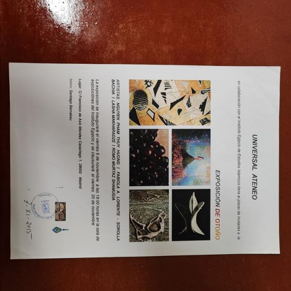 Exposición de Otoño - Instituto Egipcio - Universal Ateneo